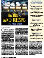 Racing's Mixed Blessing: 2013 Purse Review Racing's Mixed Blessing: 2013 Purse Review