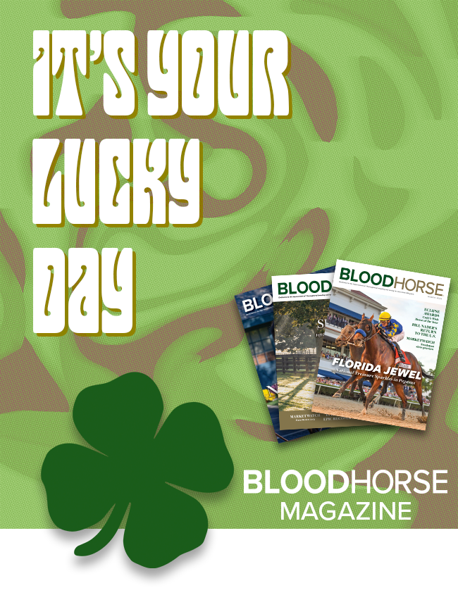 Save $14 On a BloodHorse subscription now through March 24! 
